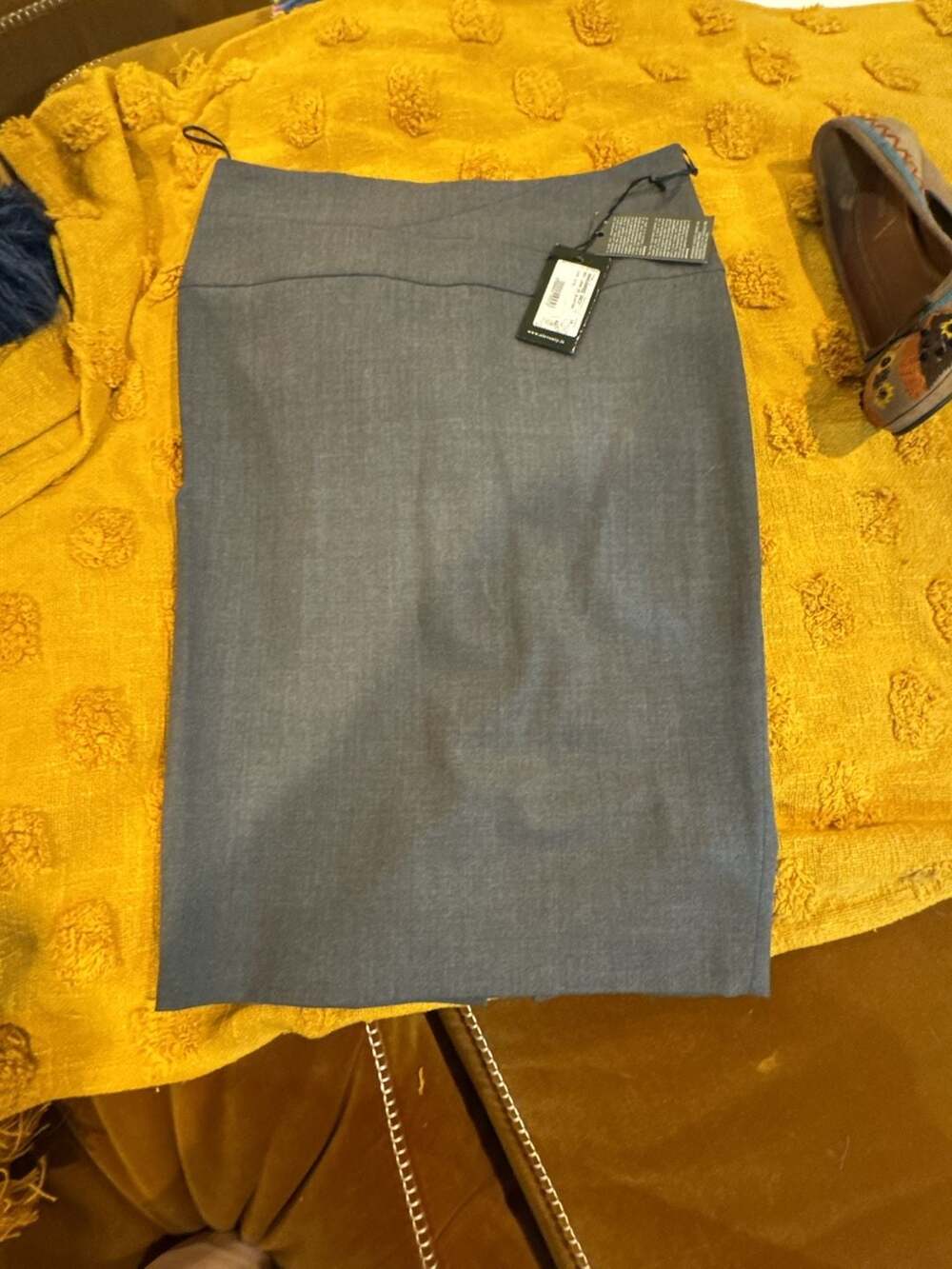 Eleventy Women's Gray Wool-Blend Pencil Skirt